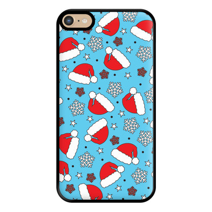 Blue Snow Pattern Phone Case for iPhone 6 Plus / 7 Plus / 8 Plus