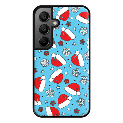 Blue Snow Pattern Phone Case for Google Pixel 8