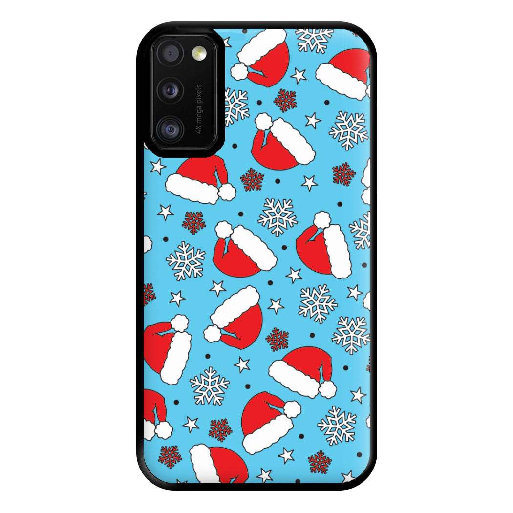 Blue Snow Pattern Phone Case for Galaxy A41