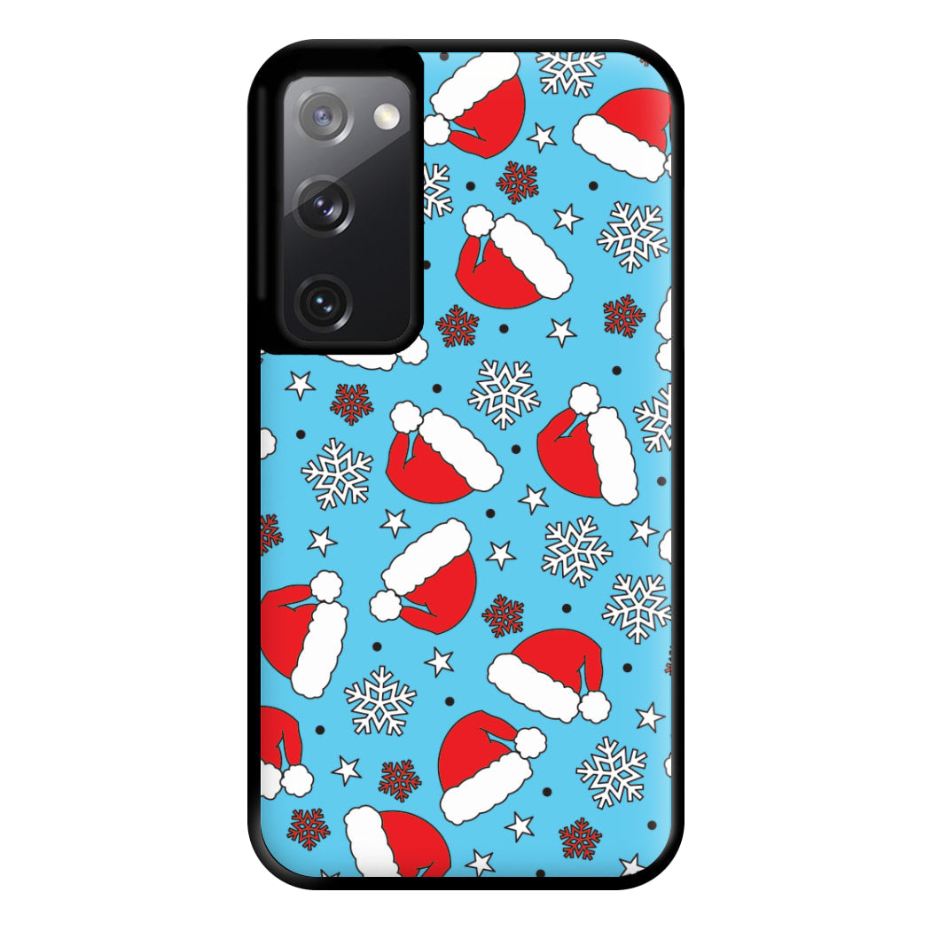 Blue Snow Pattern Phone Case for Galaxy S20FE