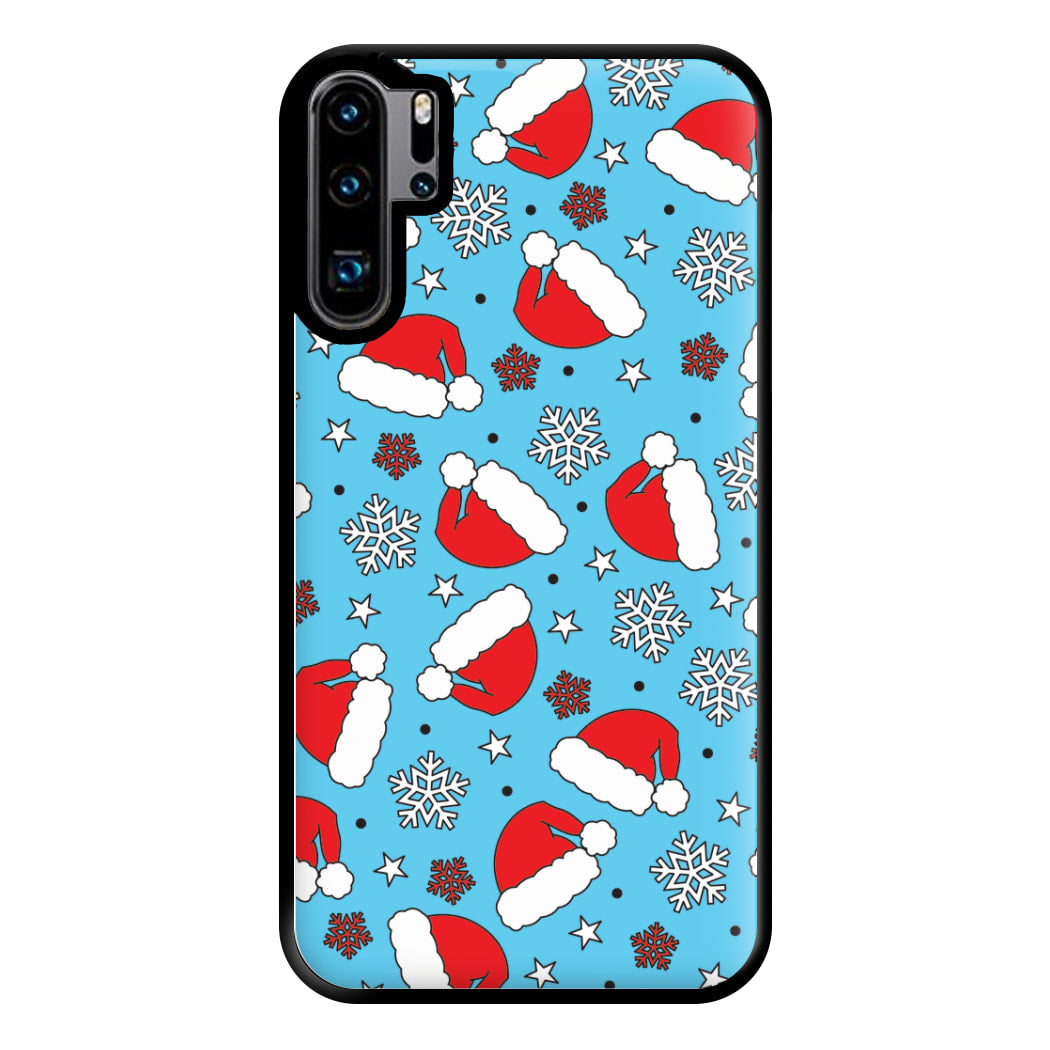 Blue Snow Pattern Phone Case for Huawei P30 Pro