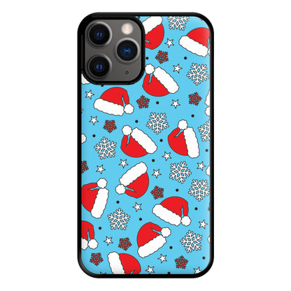 Blue Snow Pattern Phone Case for iPhone 12 Pro Max