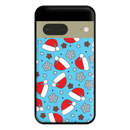 Blue Snow Pattern Phone Case for Google Pixel 7a