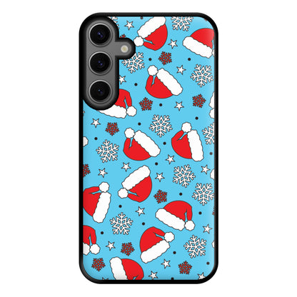 Blue Snow Pattern Phone Case for Galaxy S23FE