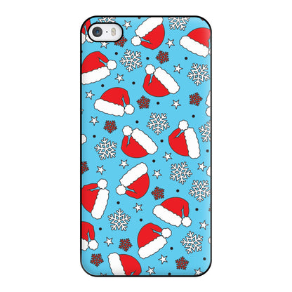 Blue Snow Pattern Phone Case for iPhone 5 / 5s / SE 2016