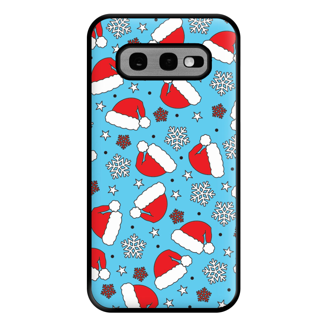 Blue Snow Pattern Phone Case for Galaxy S10e