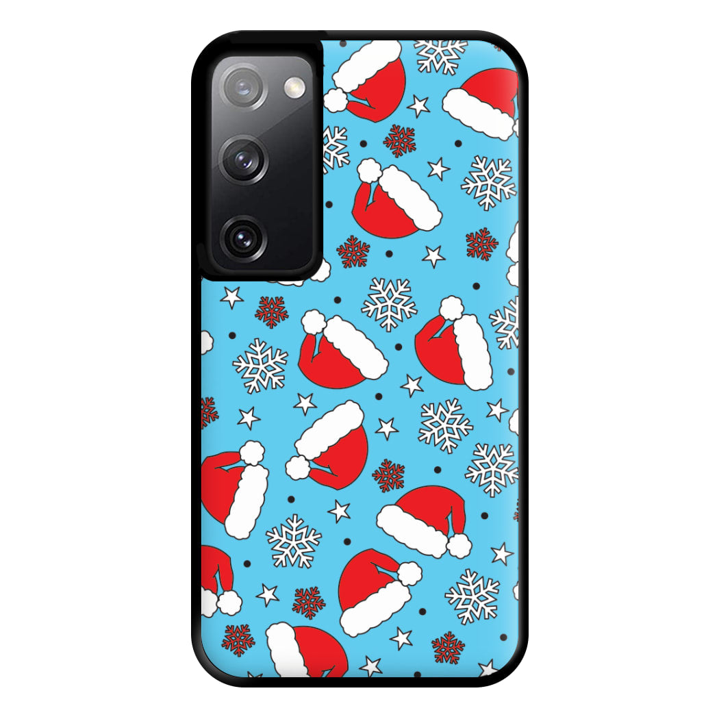 Blue Snow Pattern Phone Case for Galaxy S20