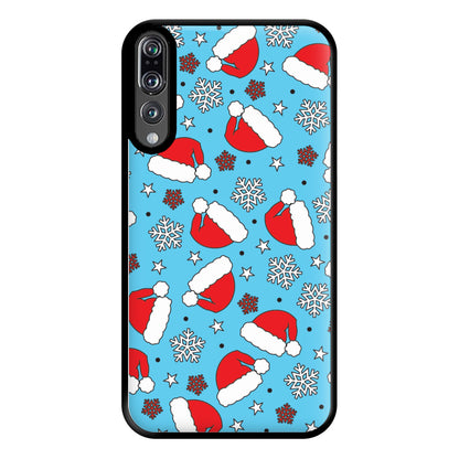 Blue Snow Pattern Phone Case for Huawei P20 Pro