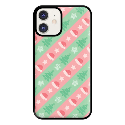 Hats And Trees Pattern Phone Case for iPhone 12 / 12 Pro