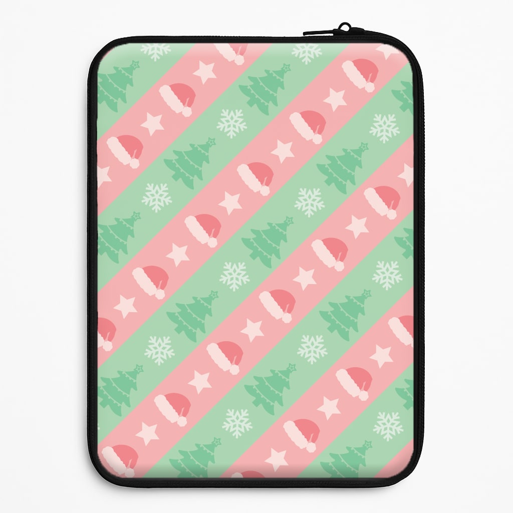 Hats And Trees Pattern Laptop Sleeve