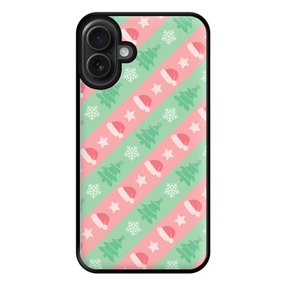 Hats And Trees Pattern Phone Case for iPhone 16 Plus