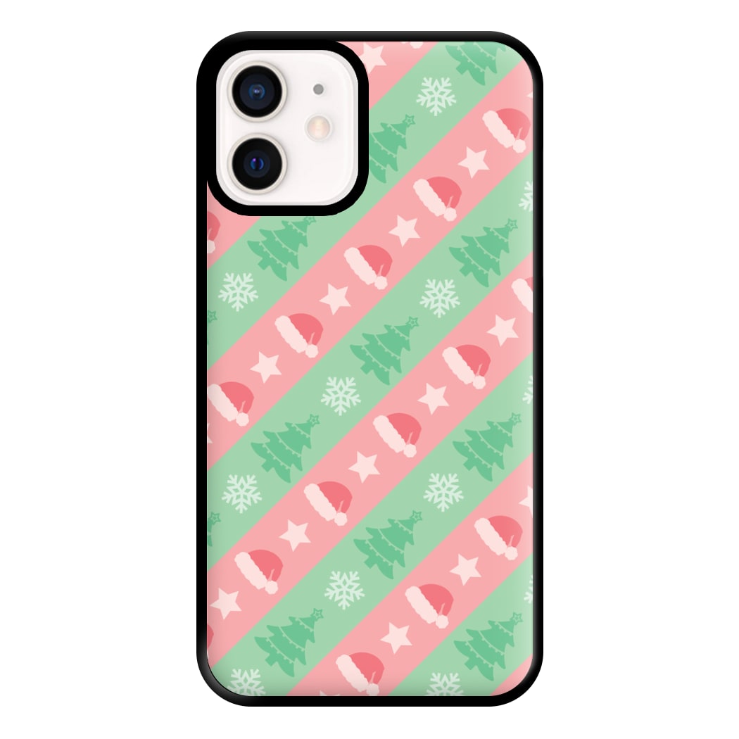 Hats And Trees Pattern Phone Case for iPhone 13 Mini