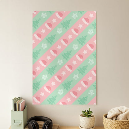 Hats And Trees Pattern Poster