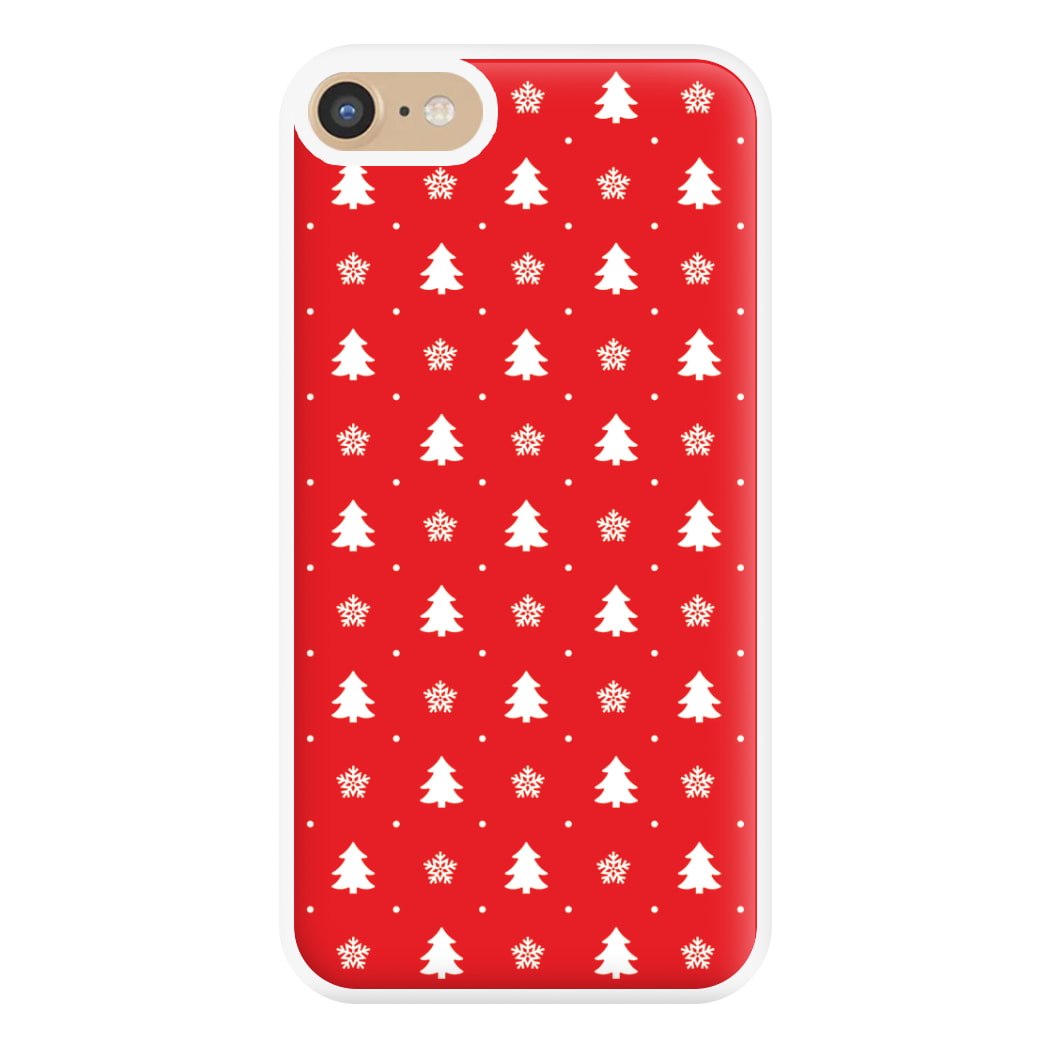 Red Tree Pattern Phone Case for iPhone 6 / 7 / 8 / SE