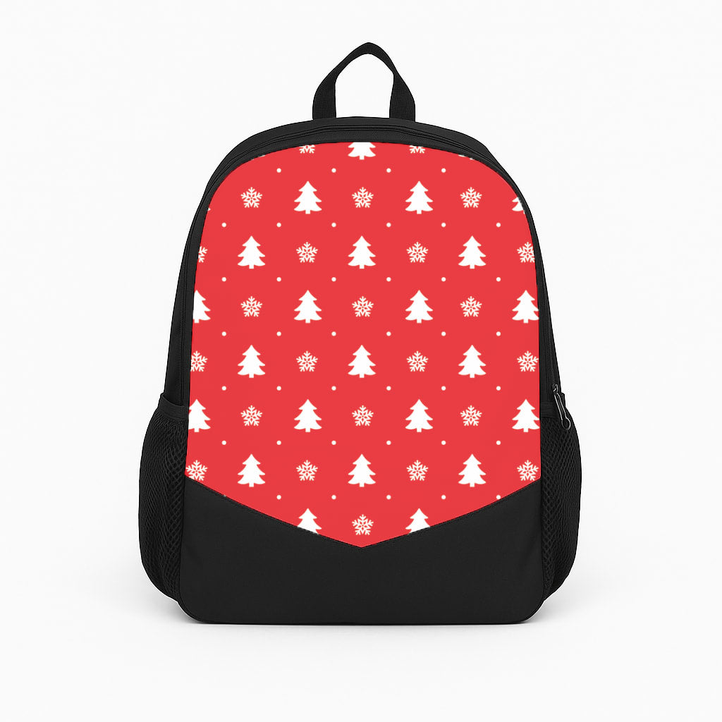Red Tree Pattern Backpack