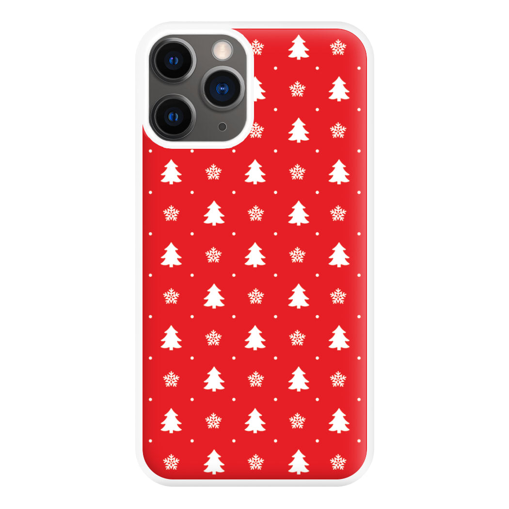 Red Tree Pattern Phone Case for iPhone 12 Pro Max