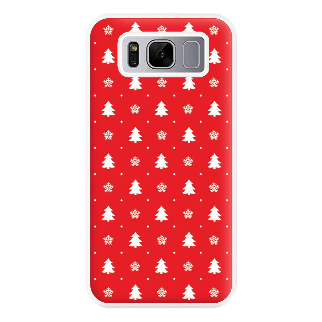 Red Tree Pattern Phone Case for Galaxy S8 Plus