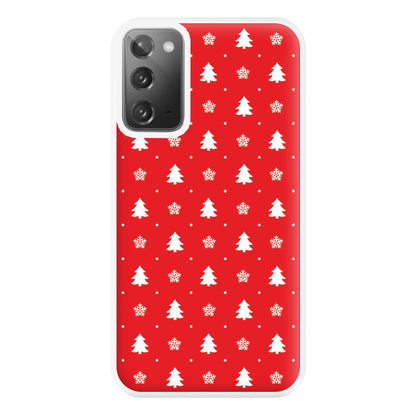 Red Tree Pattern Phone Case for Galaxy Note 20 Ultra