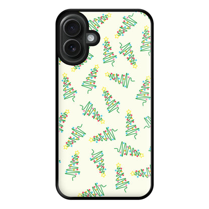 Wiry Tree Pattern Phone Case for iPhone 16 Plus