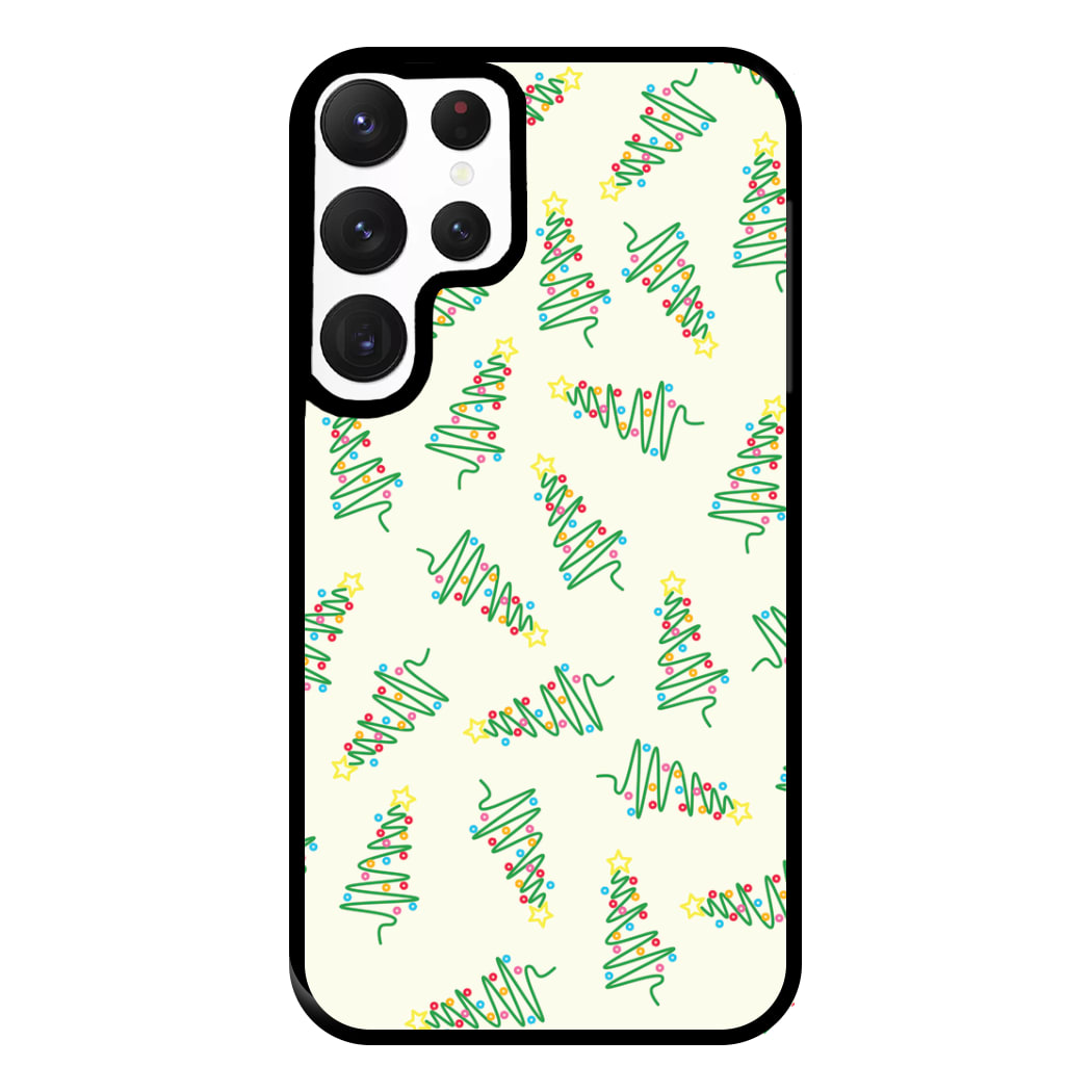 Wiry Tree Pattern Phone Case for Galaxy S22 Ultra