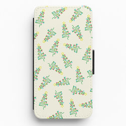 Wiry Tree Pattern Flip / Wallet Phone Case