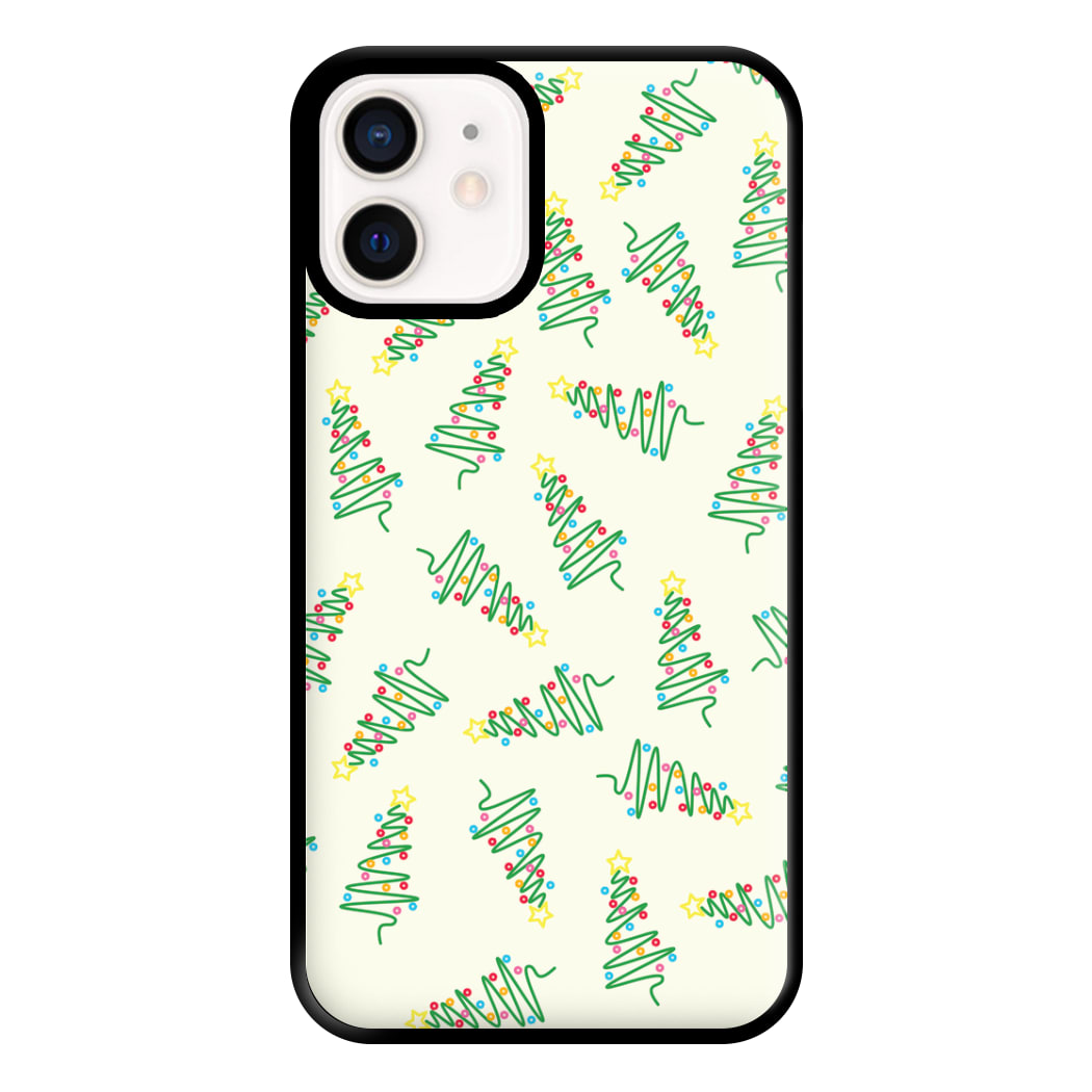 Wiry Tree Pattern Phone Case for iPhone 12 Mini