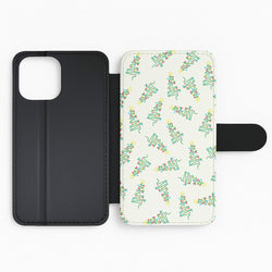 Wiry Tree Pattern Flip Phone Case