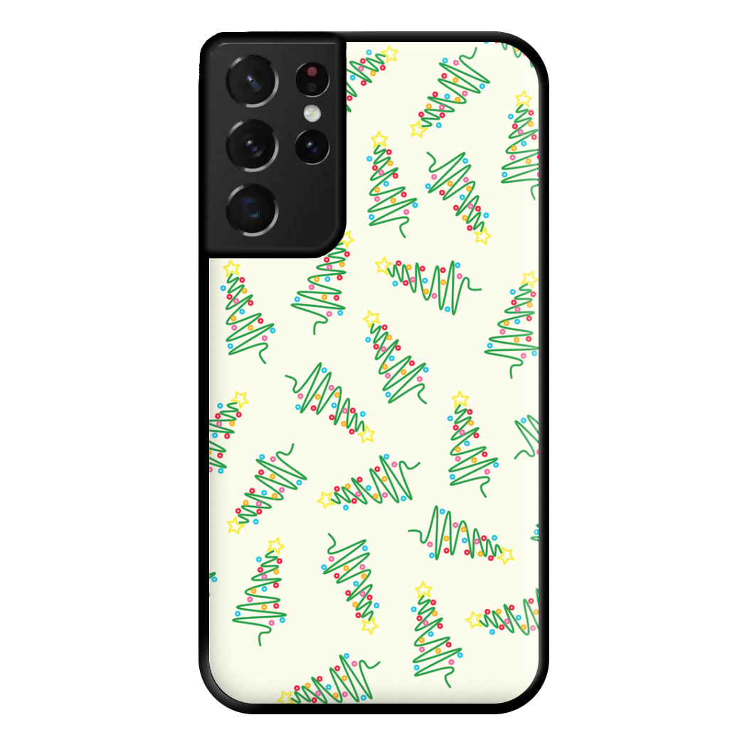 Wiry Tree Pattern Phone Case for Galaxy S21 Ultra