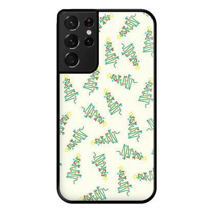 Wiry Tree Pattern Phone Case for Galaxy S21 Ultra