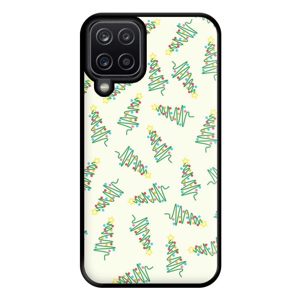 Wiry Tree Pattern Phone Case for Galaxy A12