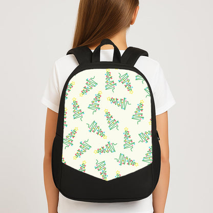 Wiry Tree Pattern Large School Bag