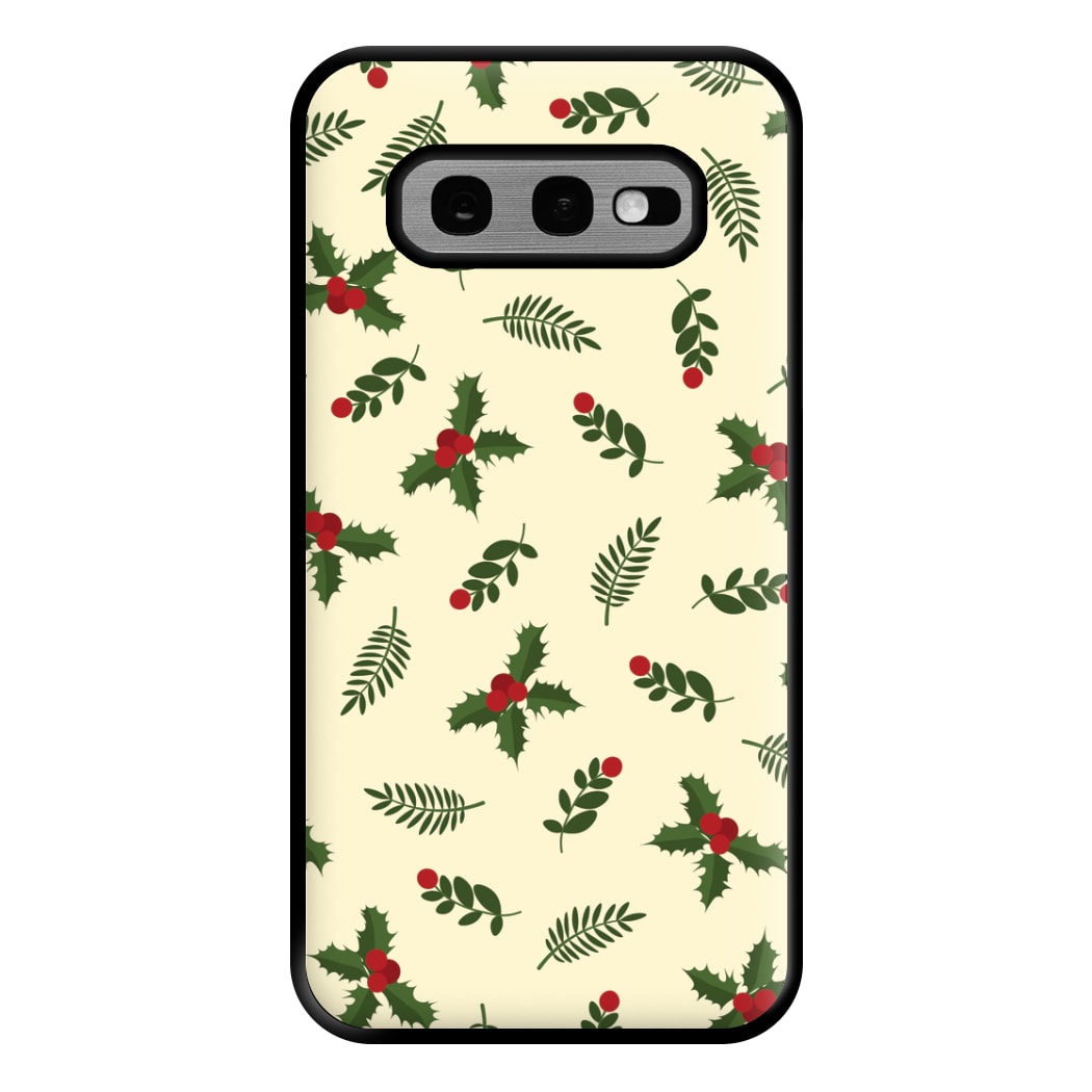 Holly Green Pattern Phone Case for Galaxy S10e