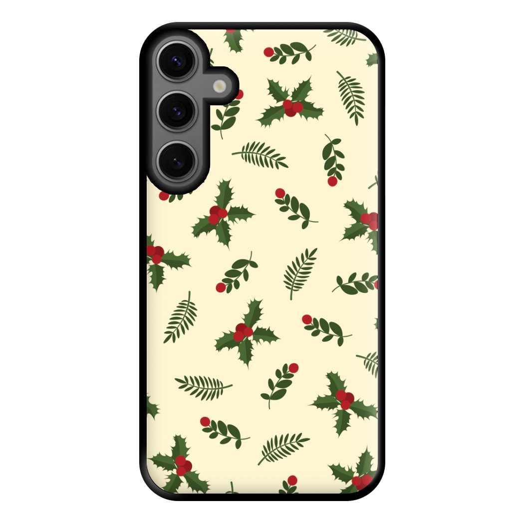 Holly Green Pattern Phone Case for Galaxy S23FE