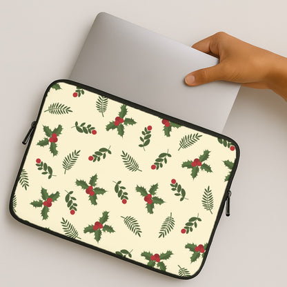 Holly Green Pattern MacBook Case