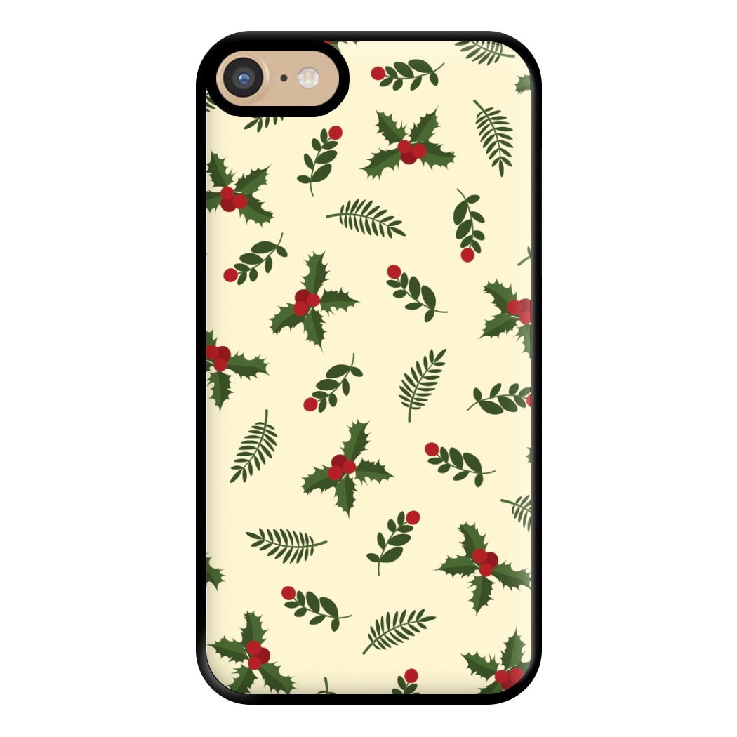 Holly Green Pattern Phone Case for iPhone 6 / 7 / 8 / SE