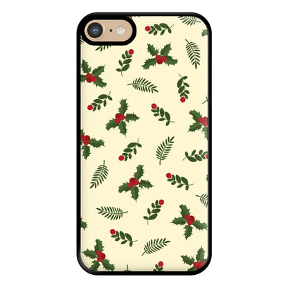 Holly Green Pattern Phone Case for iPhone 6 / 7 / 8 / SE