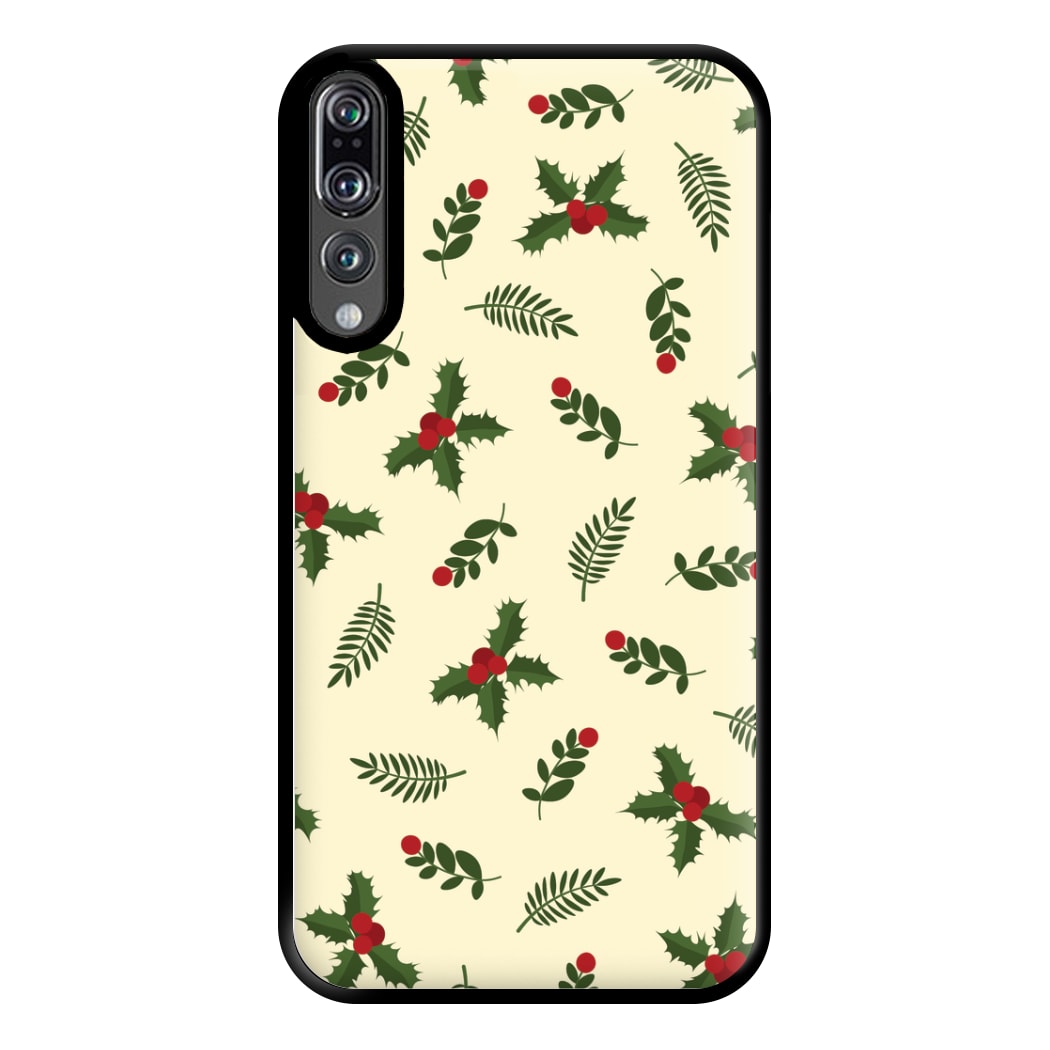 Holly Green Pattern Phone Case for Huawei P20 Pro