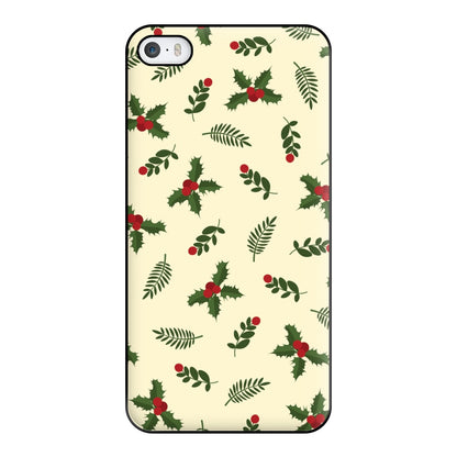 Holly Green Pattern Phone Case for iPhone 5 / 5s / SE 2016