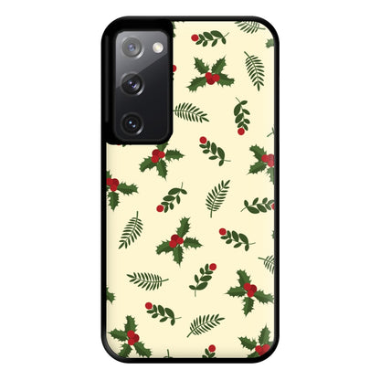 Holly Green Pattern Phone Case for Galaxy S20FE