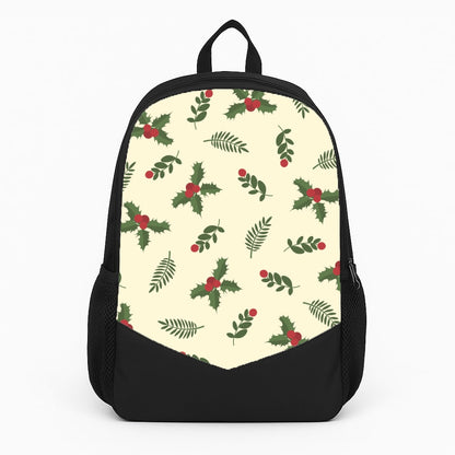 Holly Green Pattern Large Backpack