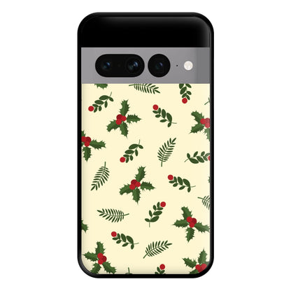 Holly Green Pattern Phone Case for Google Pixel 7 Pro