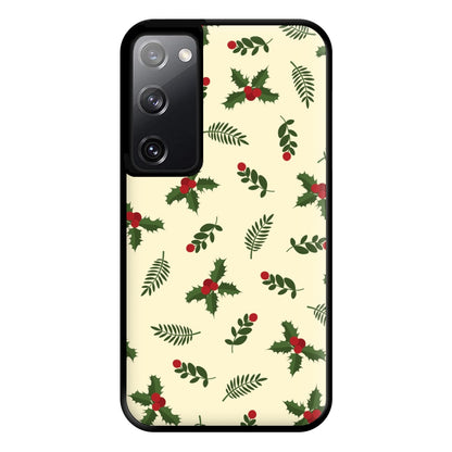 Holly Green Pattern Phone Case for Galaxy S20