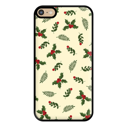 Holly Green Pattern Phone Case for iPhone 6 Plus / 7 Plus / 8 Plus