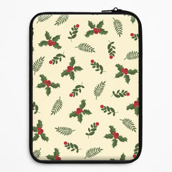 Holly Green Pattern Universal Laptop Sleeve