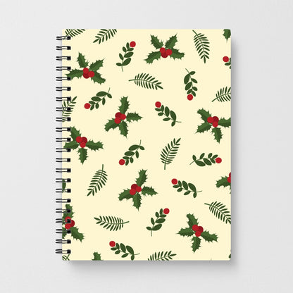 Holly Green Pattern Notebook