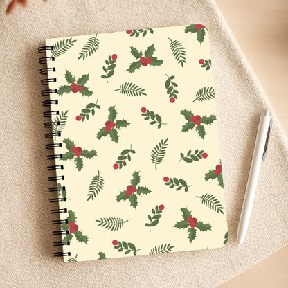 Holly Green Pattern Notepad