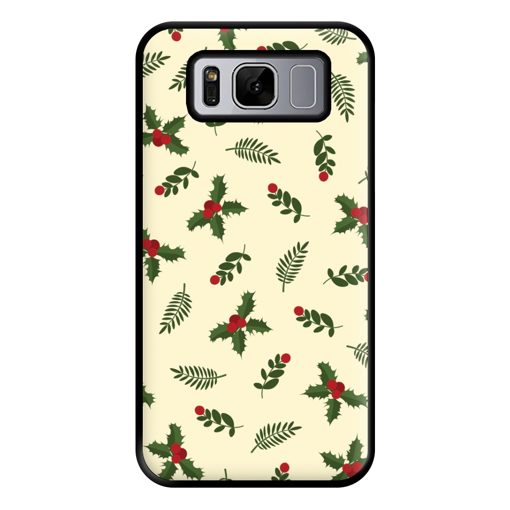 Holly Green Pattern Phone Case for Galaxy S8 Plus