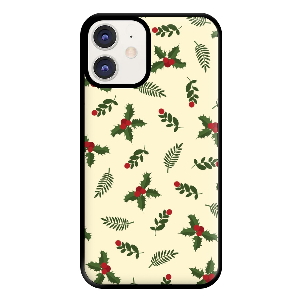 Holly Green Pattern Phone Case for iPhone 11