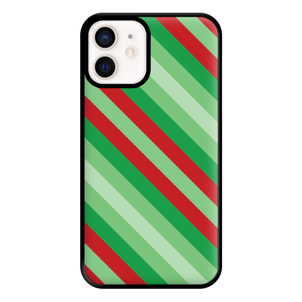 Wrapping Paper Green Pattern Phone Case for iPhone 13 Mini