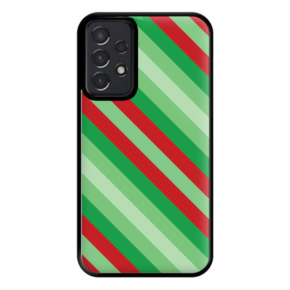 Wrapping Paper Green Pattern Phone Case for Galaxy A52 / A52s